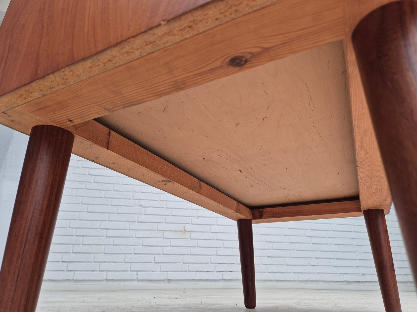 1960s, Danish chest of drawers, original condition, foldable mirror, solid teak wood.