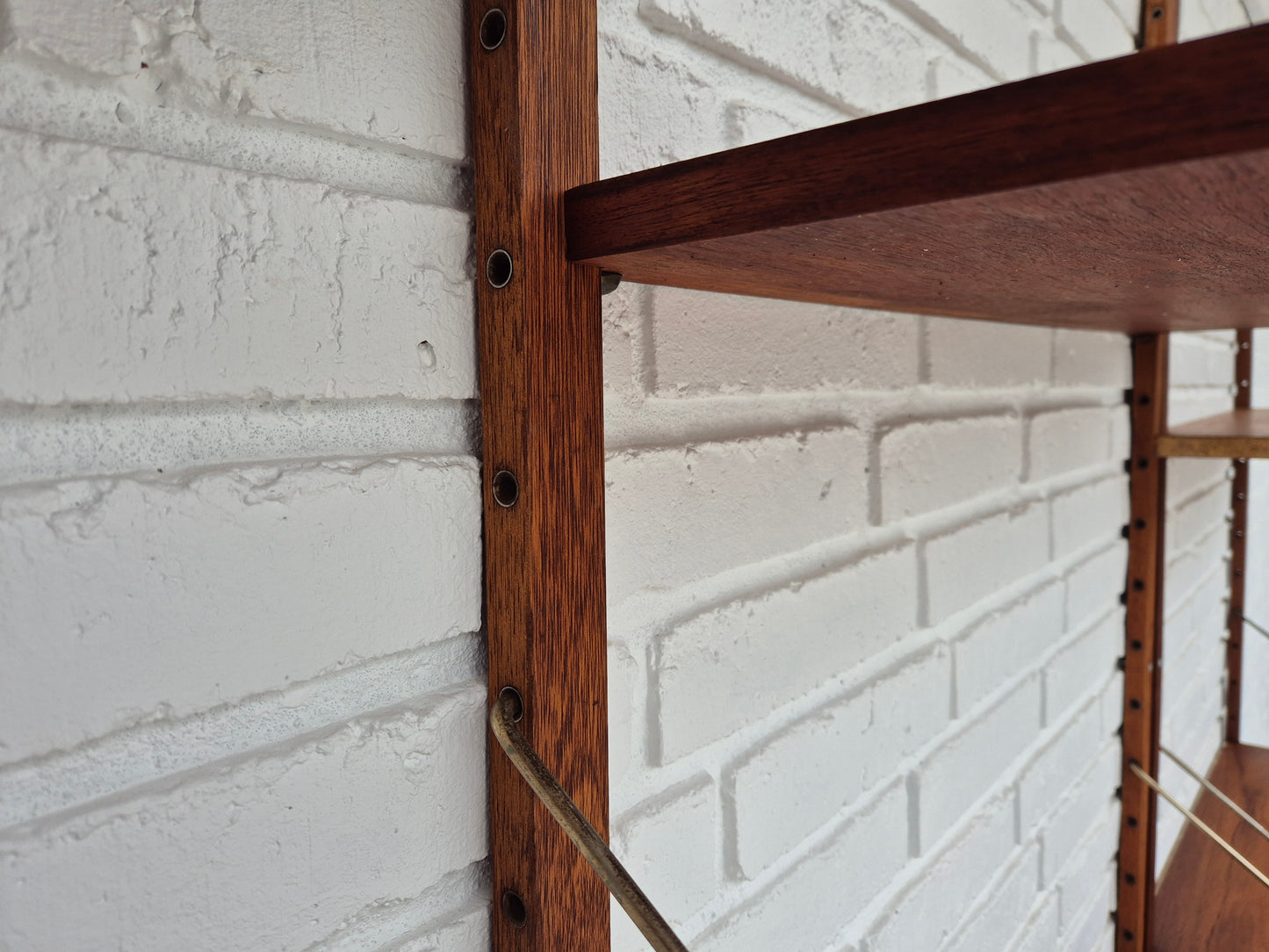 1970s, Danish shelving system "Royal System" by Paul Cadovius, teak wood.