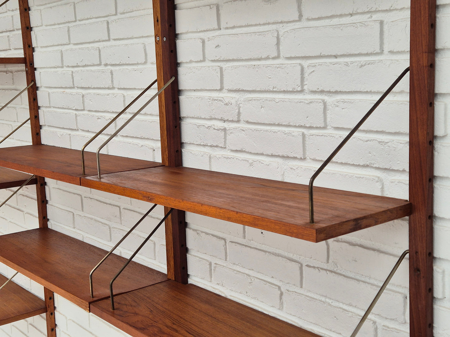 1970s, Danish shelving system "Royal System" by Paul Cadovius, teak wood.