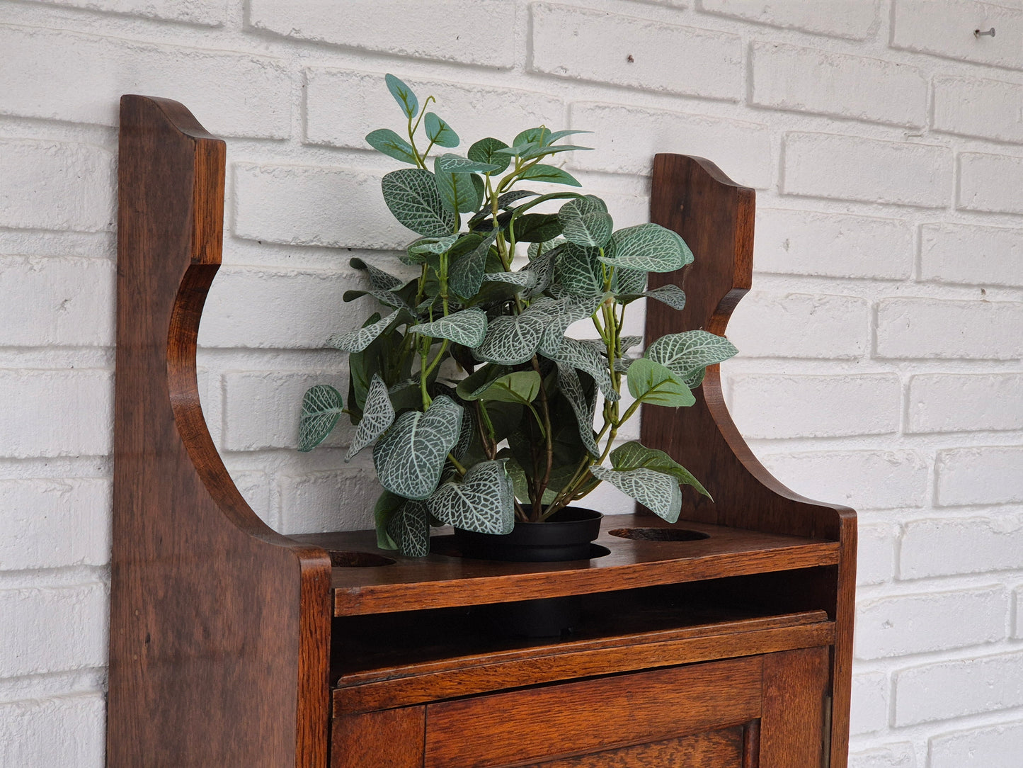 1950s, Scandinavian design, wall cabinet, original good condition, oak wood.