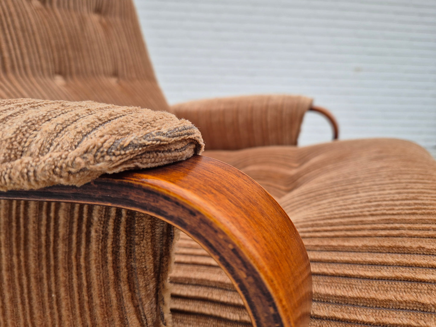 1970s, Danish lounge chair, original very good condition, furniture corduroy.