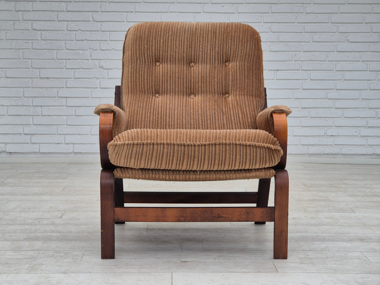 1970s, Danish lounge chair, original very good condition, furniture corduroy.