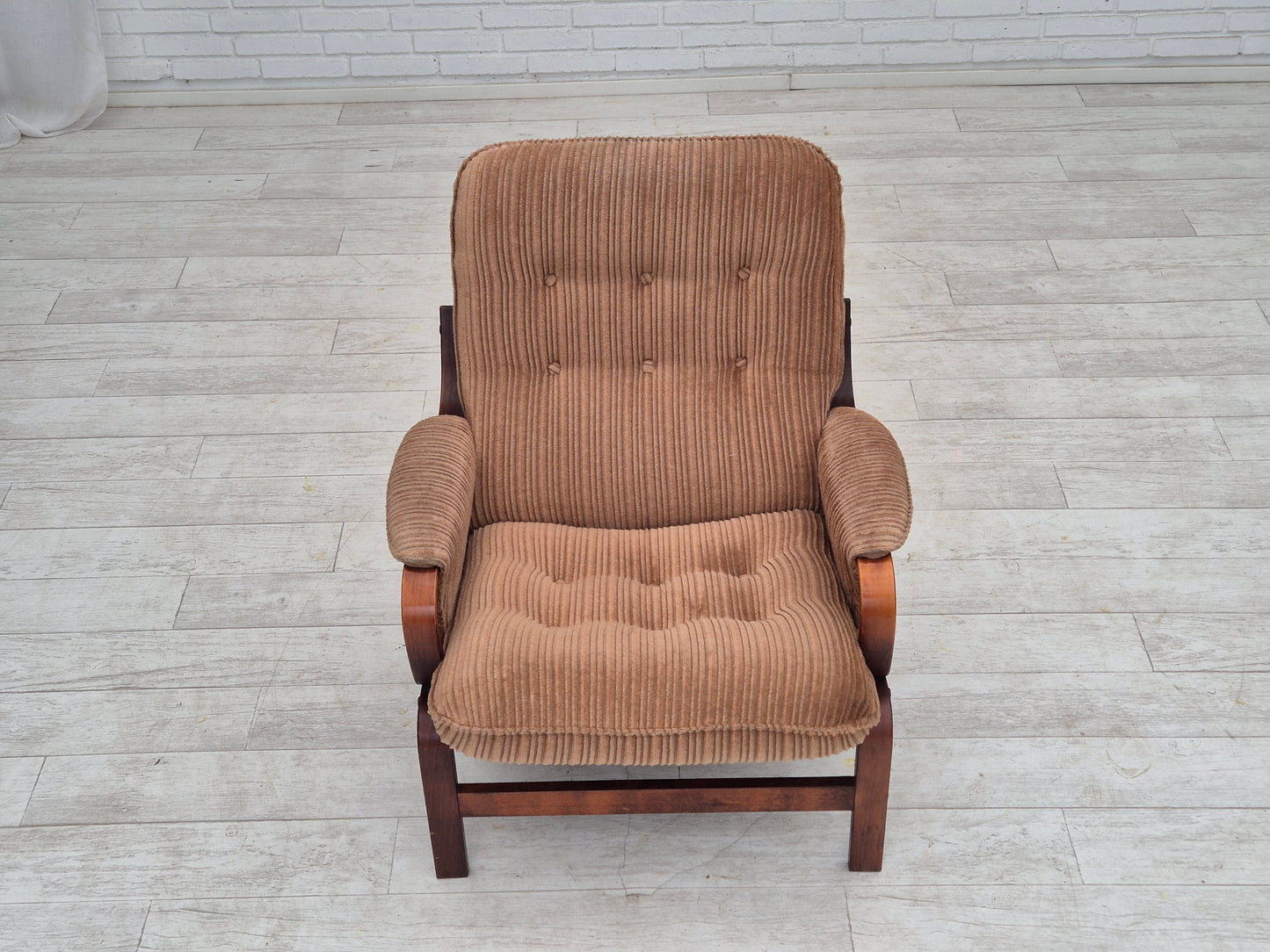 1970s, Danish lounge chair, original very good condition, furniture corduroy.