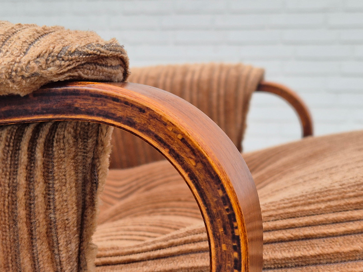 1970s, Danish lounge chair, original very good condition, furniture corduroy.