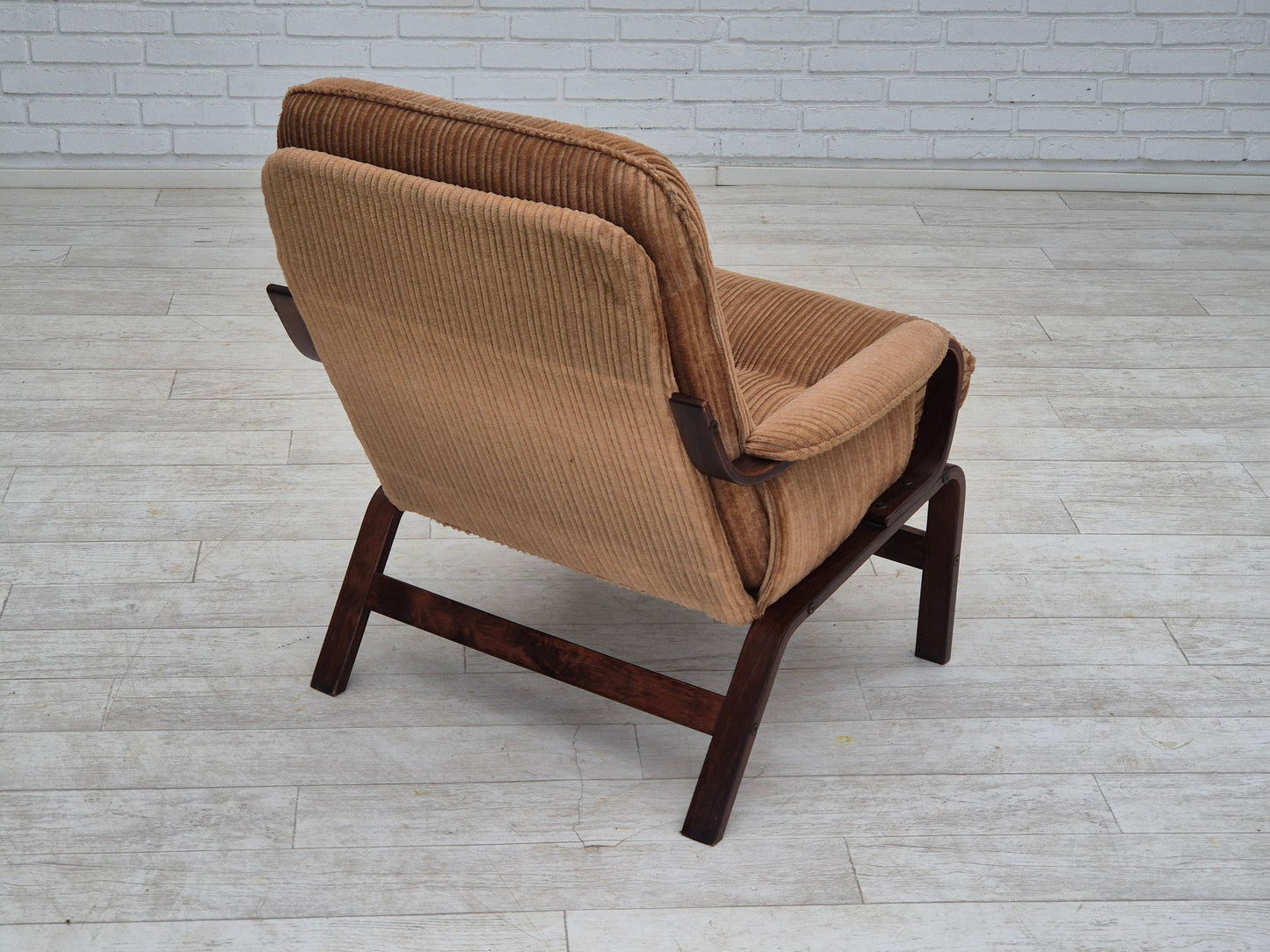 1970s, Danish lounge chair, original very good condition, furniture corduroy.