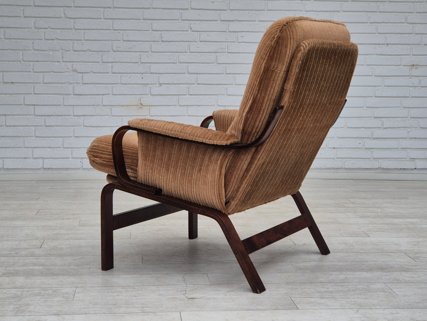 1970s, Danish lounge chair, original very good condition, furniture corduroy.