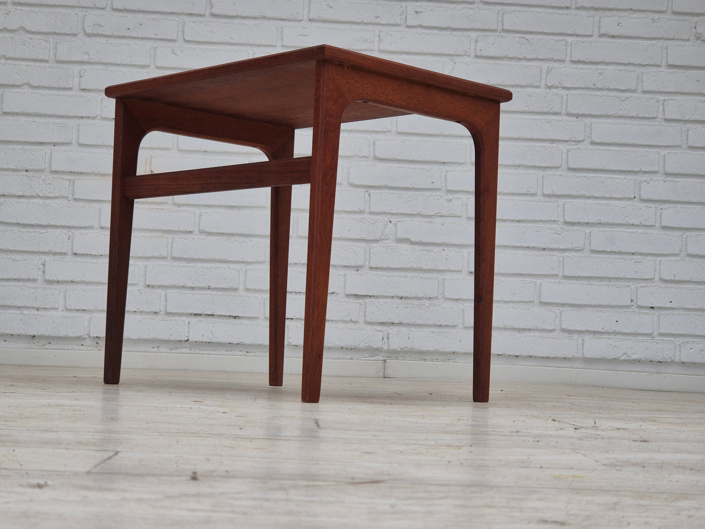 1970s, Danish side table, solid teak wood, original condition.