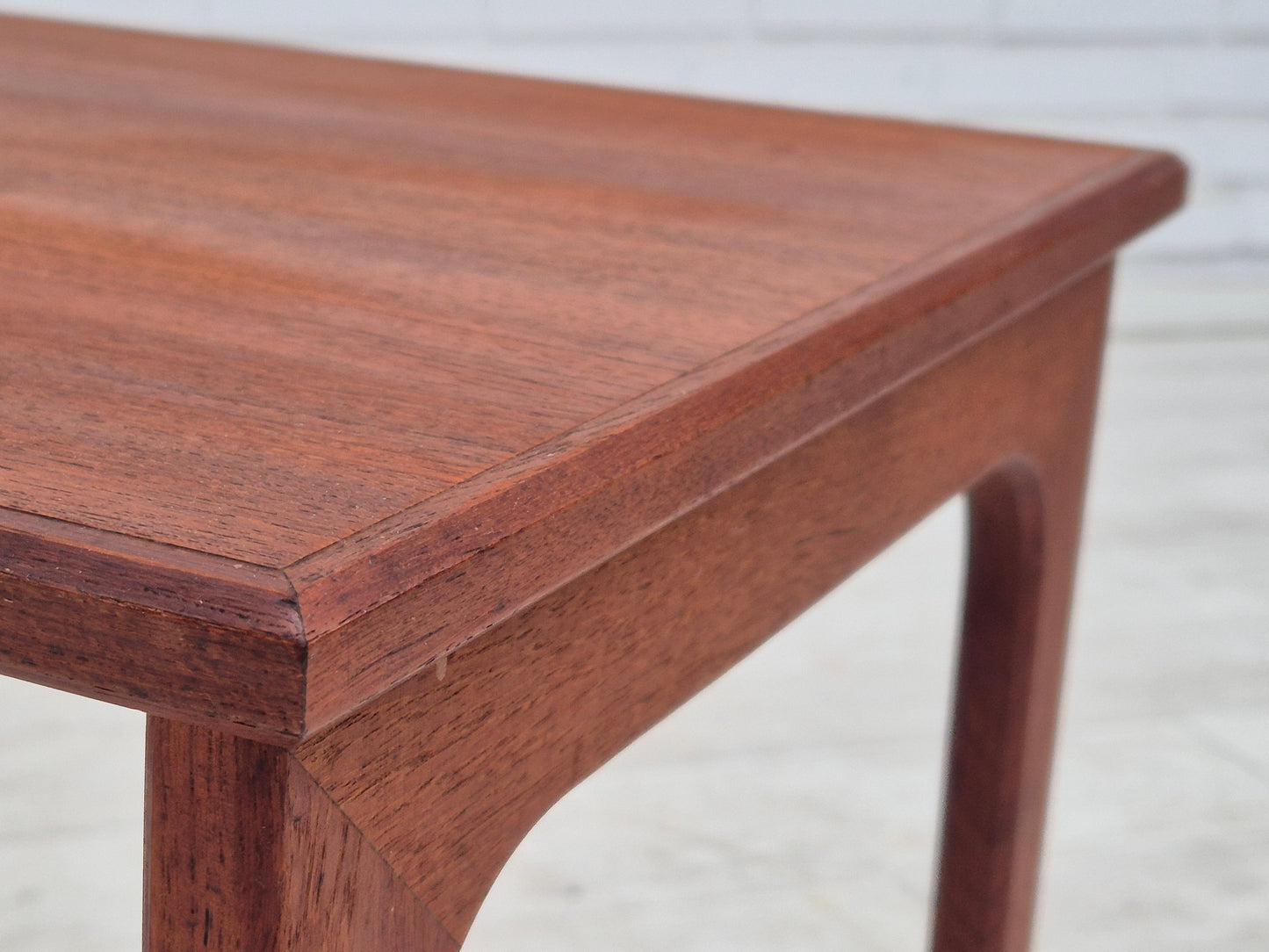 1970s, Danish side table, solid teak wood, original condition.