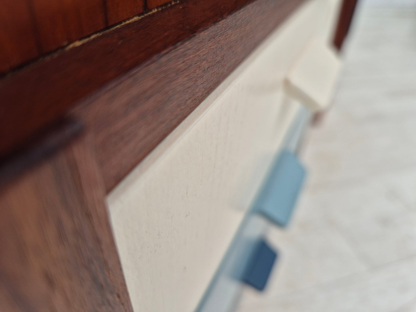 1960s, Danish office desk, drawers, teak wood.