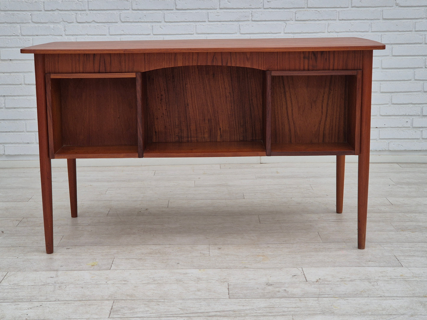 1960s, Danish office desk, drawers, teak wood.