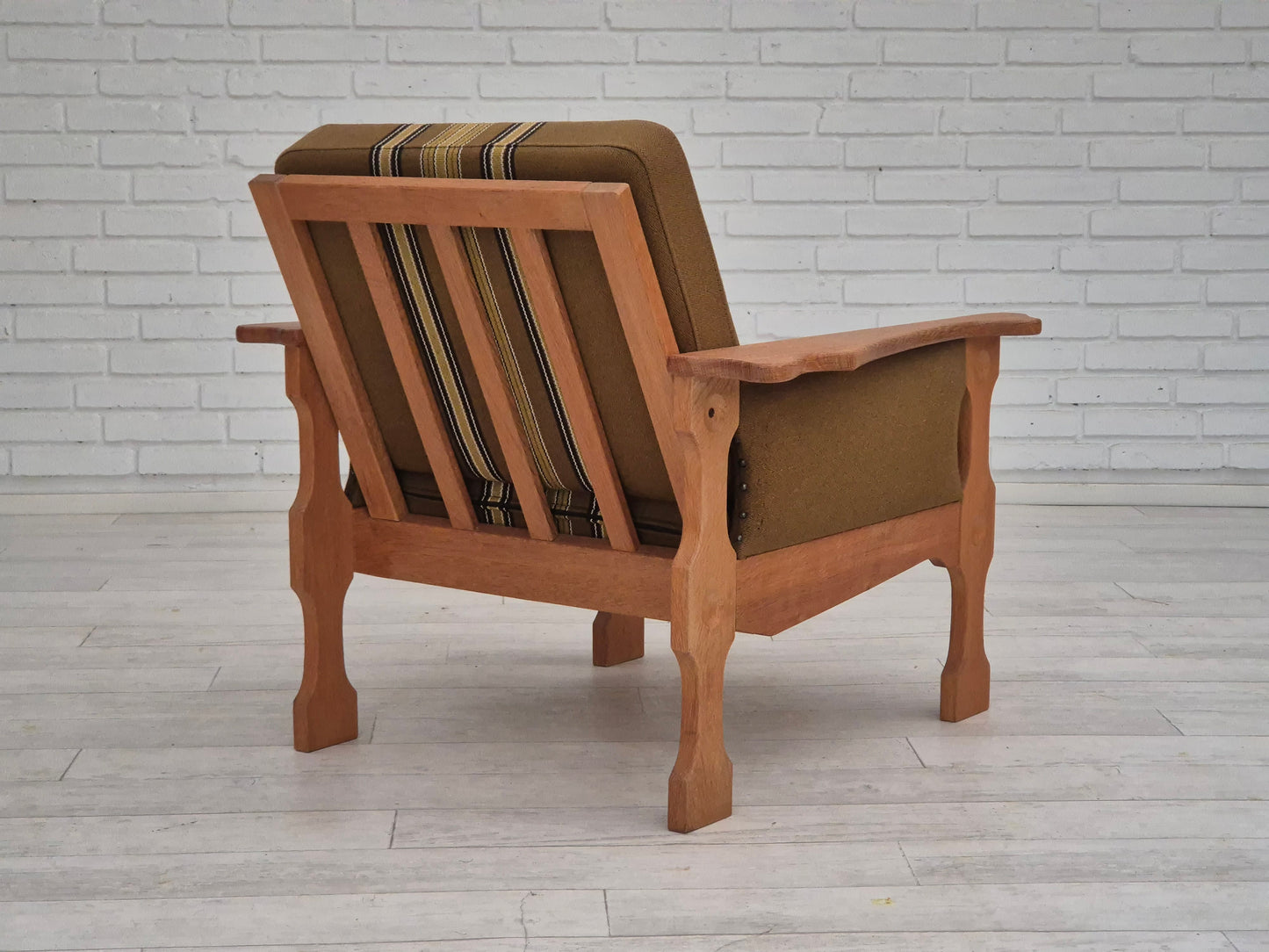 1970s, Danish design, club chair, original very good condition, furniture wool fabric.