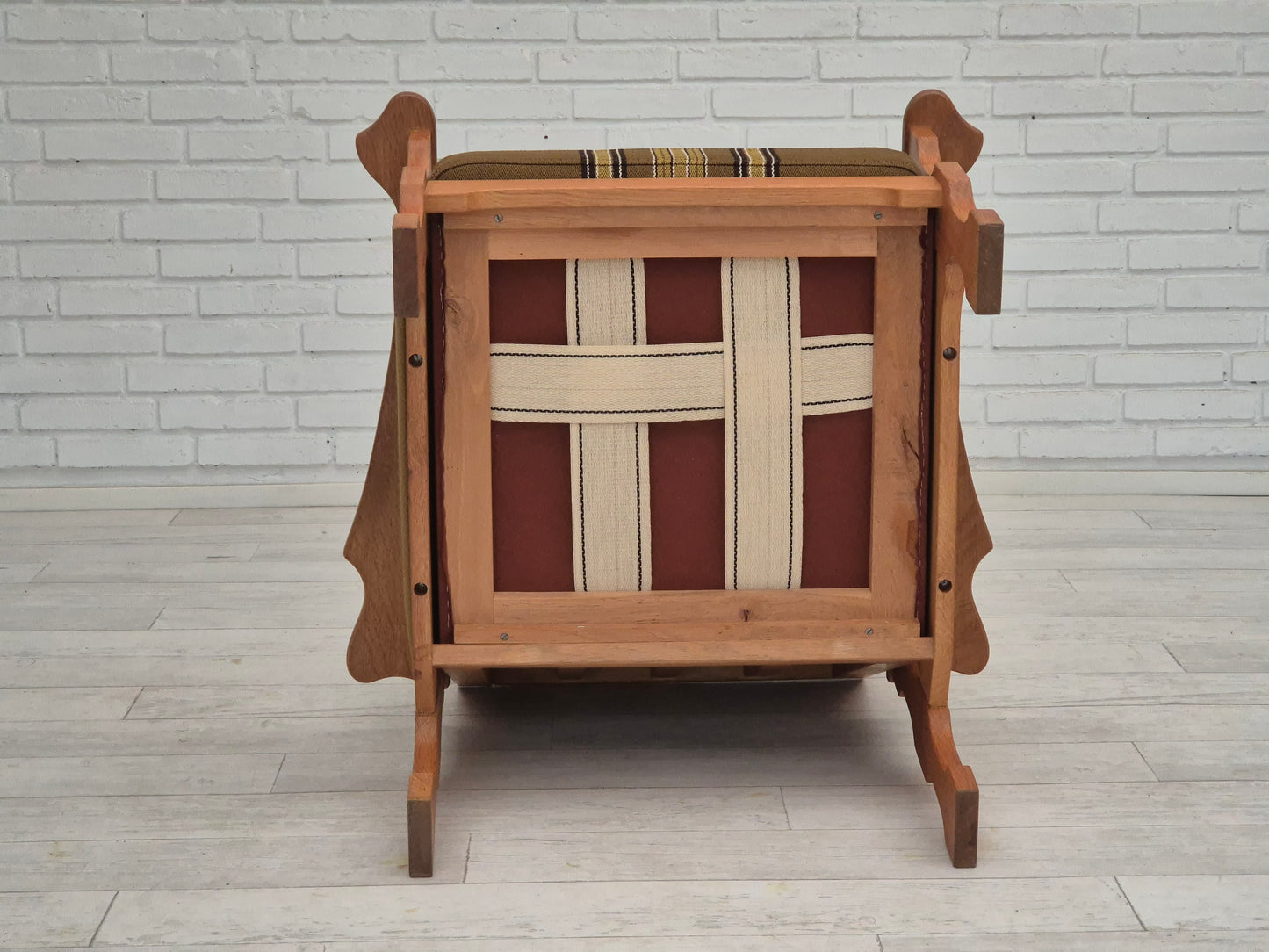 1970s, Danish design, club chair, original very good condition, furniture wool fabric.