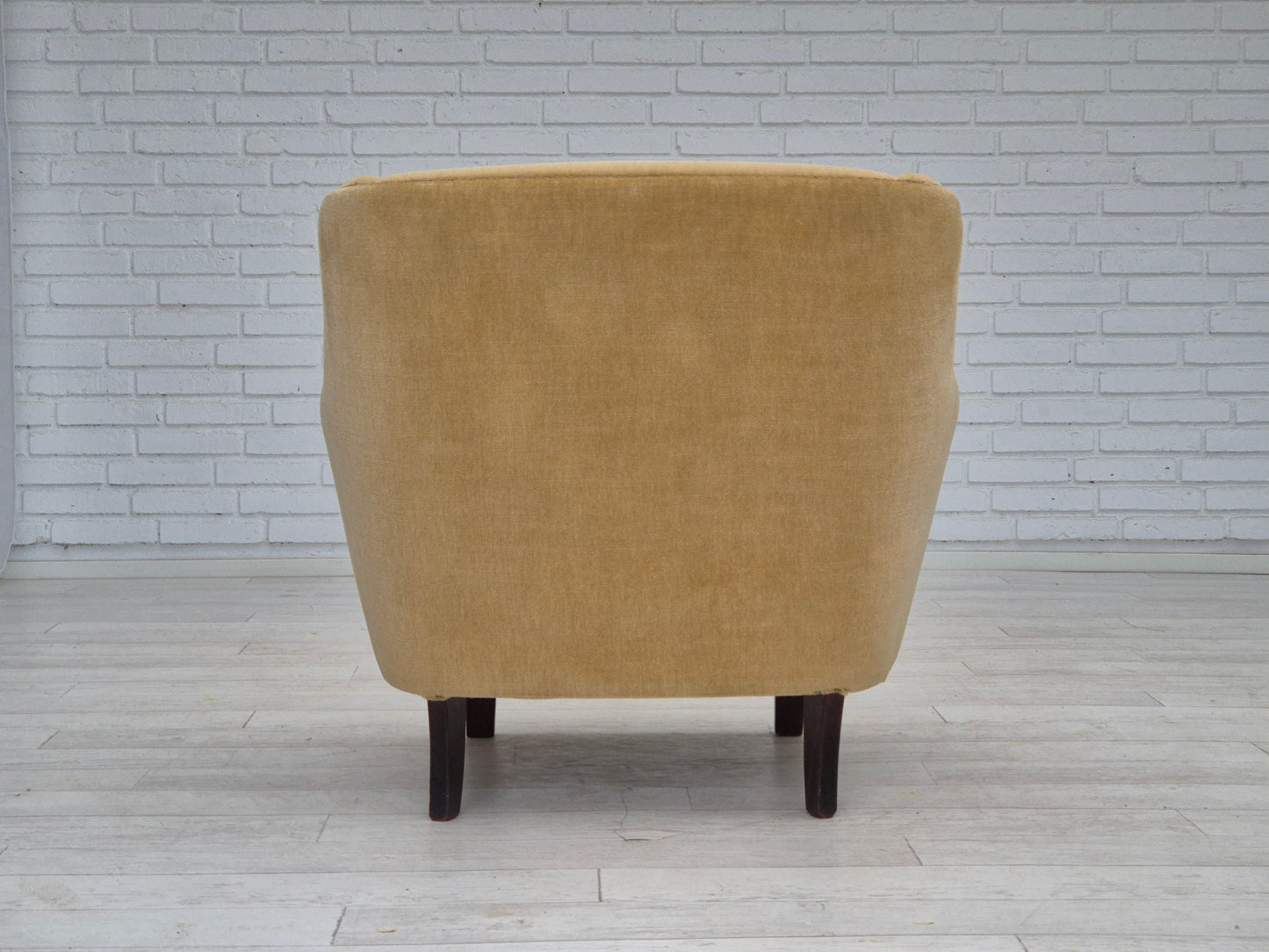 1970s, Danish lounge chair, original condition, furniture velour.