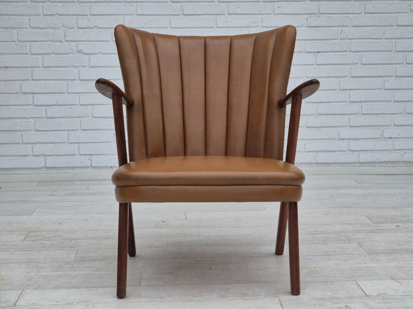 1960s, Danish design by Erhardsen & Andersen, armchair, original condition, teak wood.