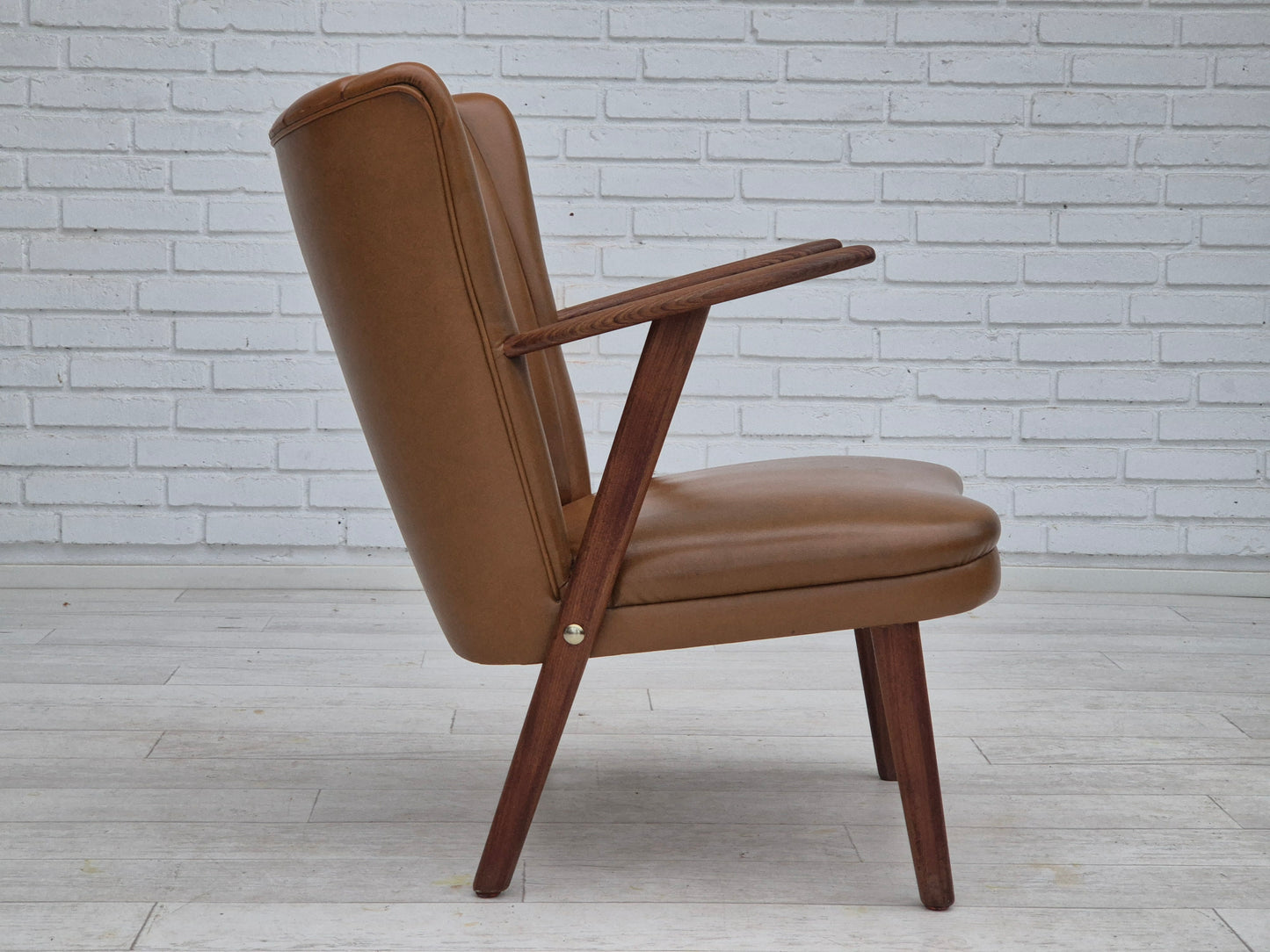 1960s, Danish design by Erhardsen & Andersen, armchair, original condition, teak wood.