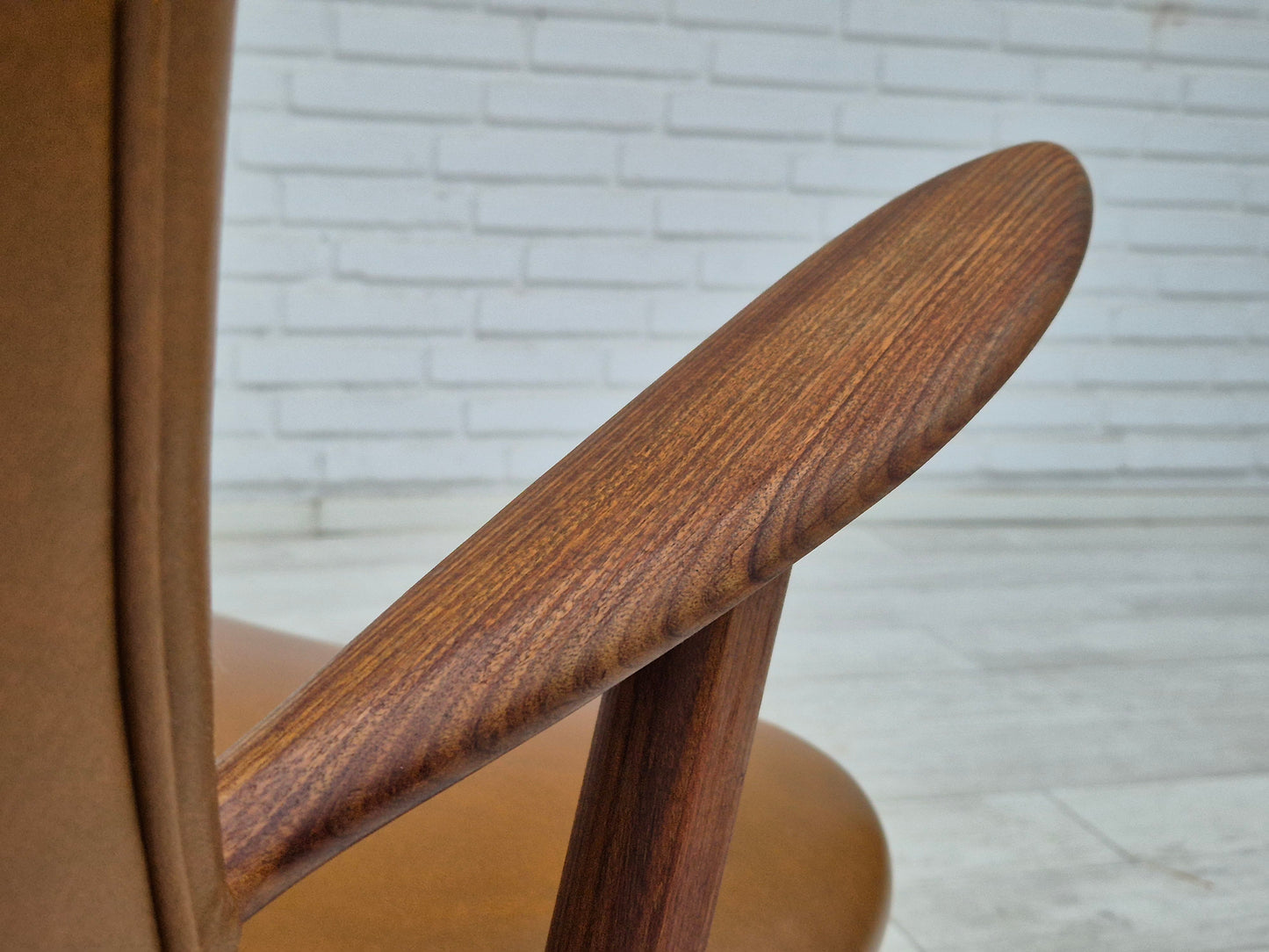 1960s, Danish design by Erhardsen & Andersen, armchair, original condition, teak wood.