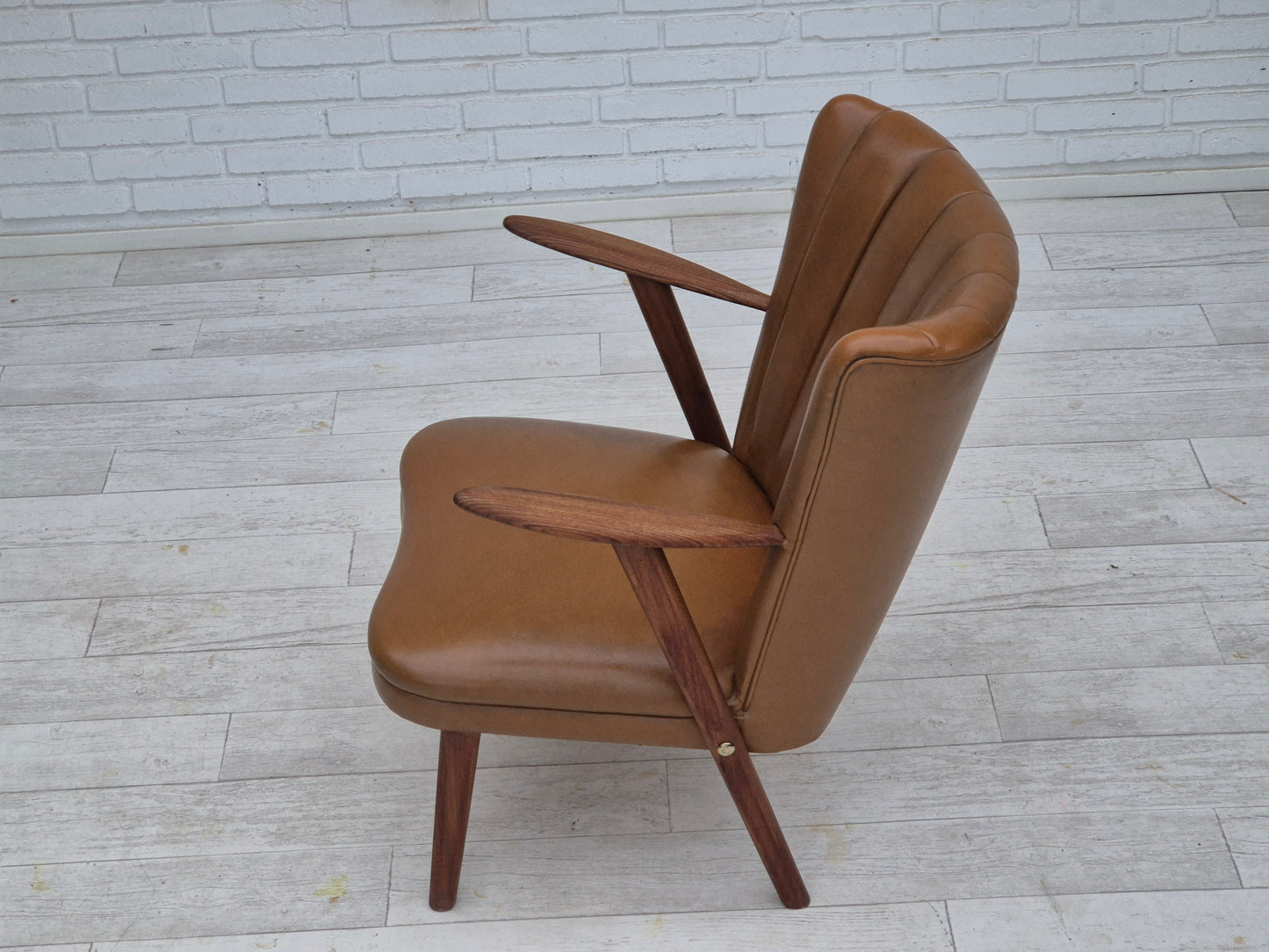 1960s, Danish design by Erhardsen & Andersen, armchair, original condition, teak wood.