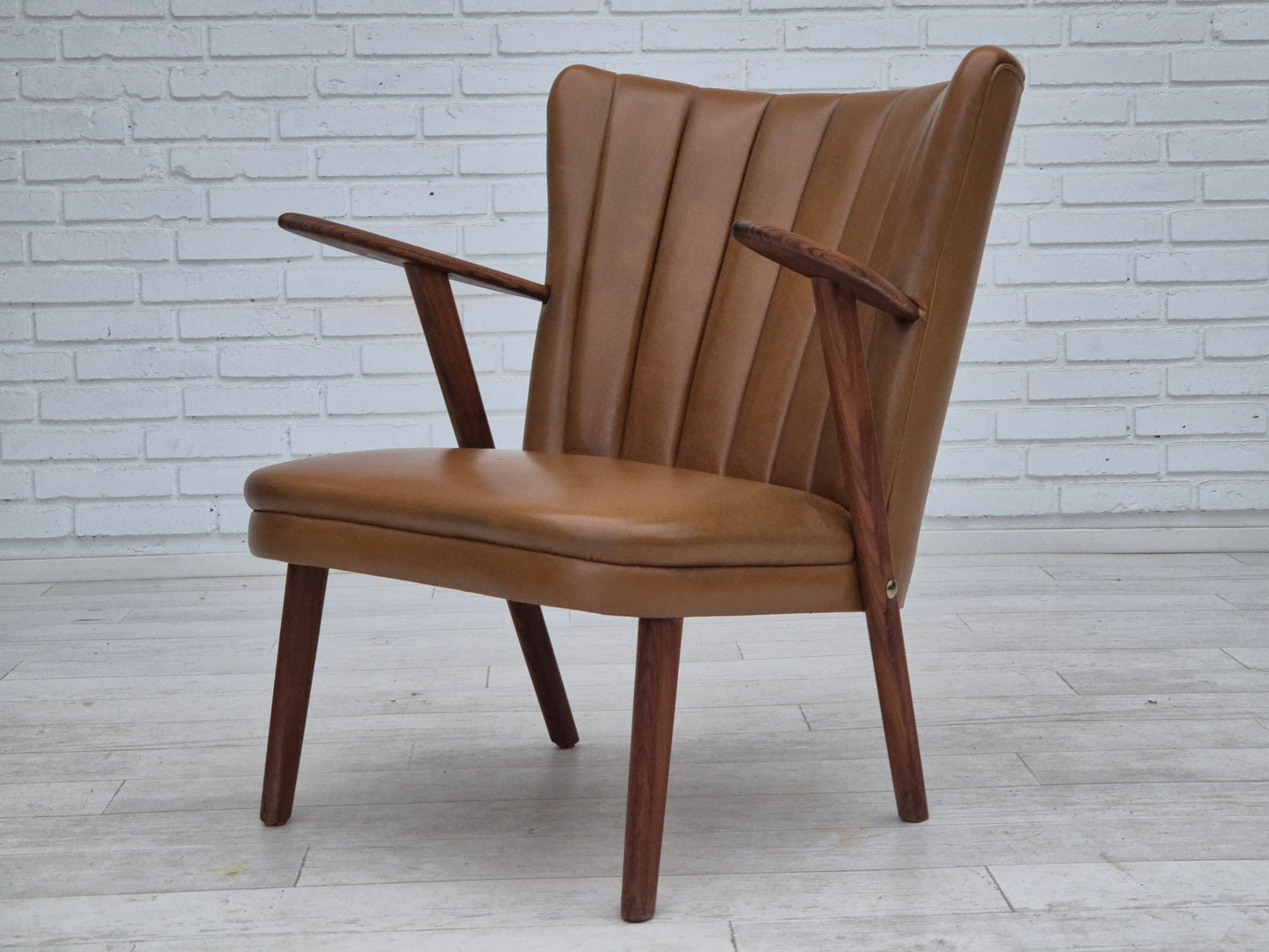 1960s, Danish design by Erhardsen & Andersen, armchair, original condition, teak wood.