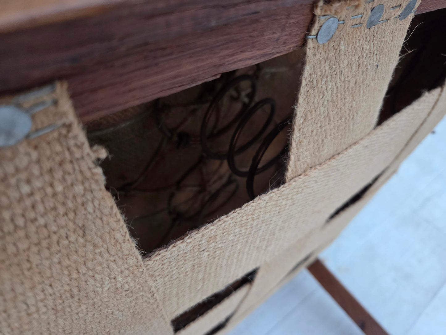 1960s, Danish side/children's armchair, light green furniture velour, oak wood.