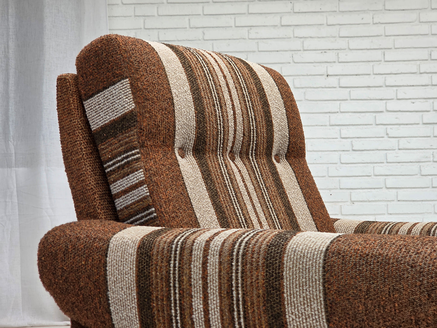 1970s, Danish club chair, original wool upholstery, very good condition.