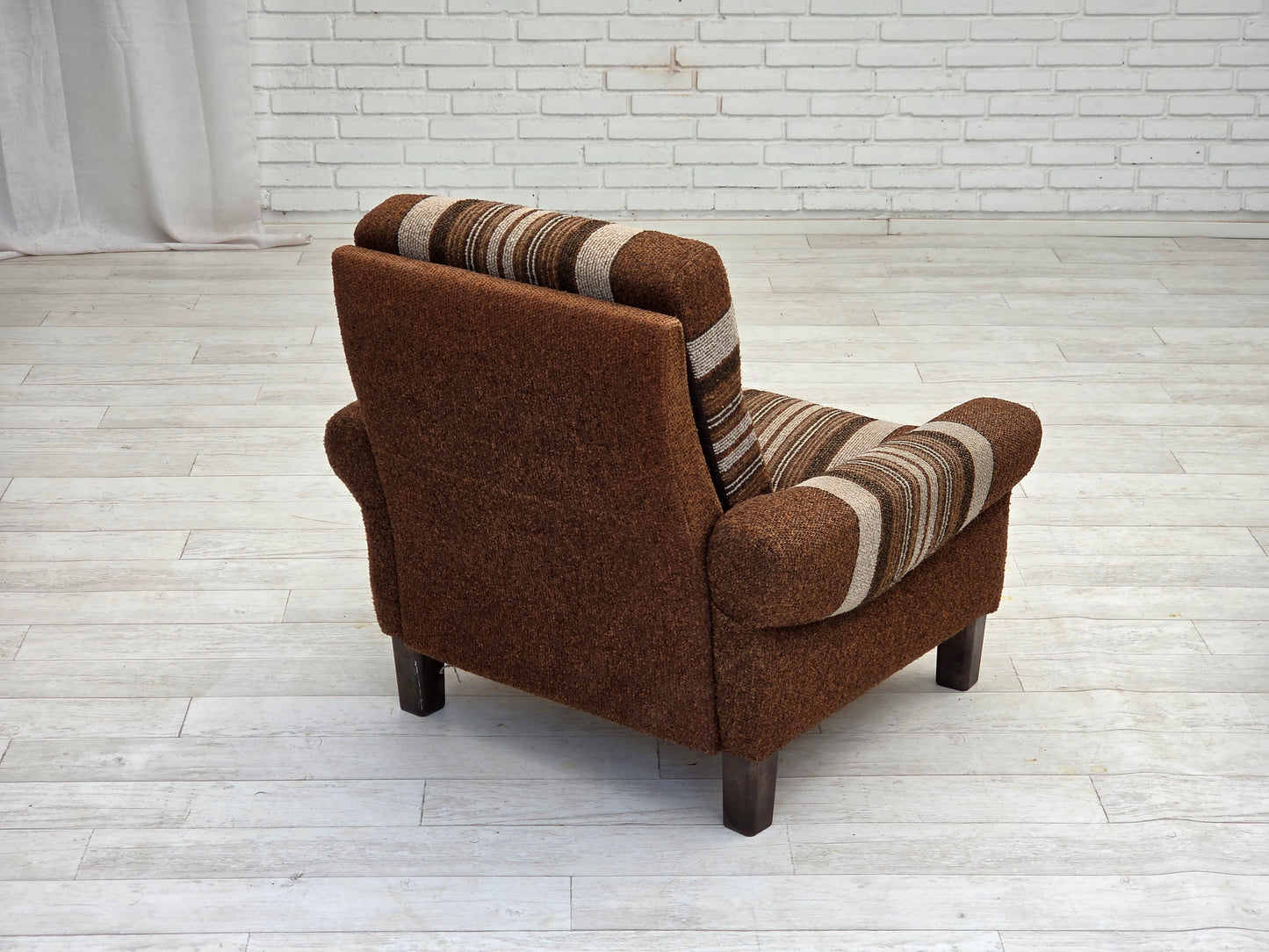 1970s, Danish club chair, original wool upholstery, very good condition.
