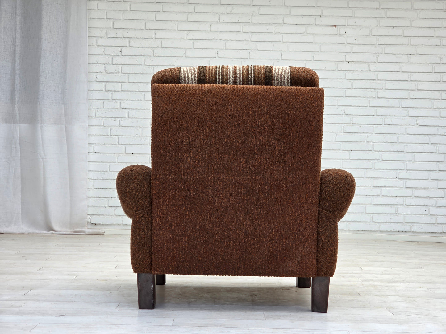 1970s, Danish club chair, original wool upholstery, very good condition.