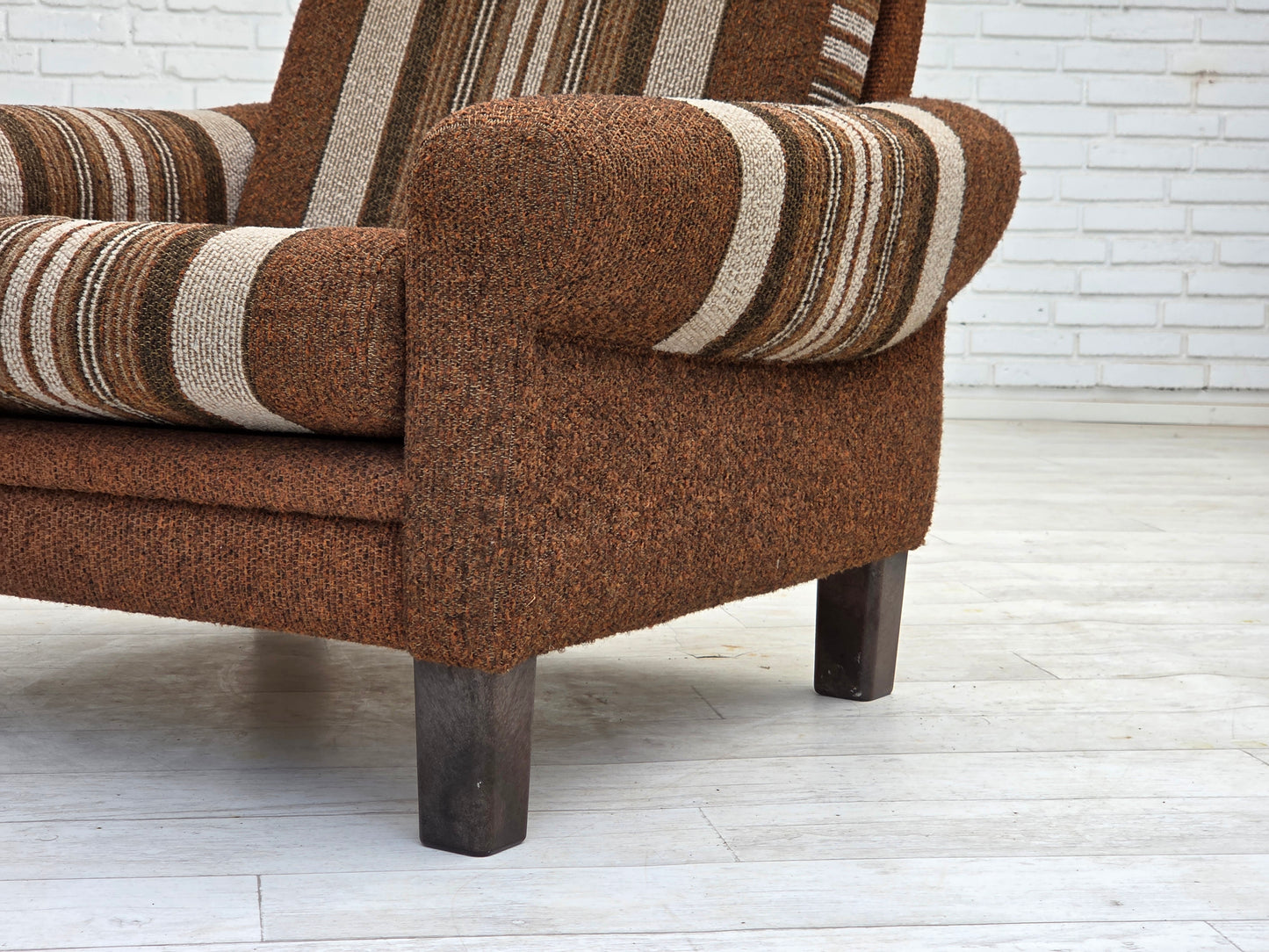 1970s, Danish club chair, original wool upholstery, very good condition.