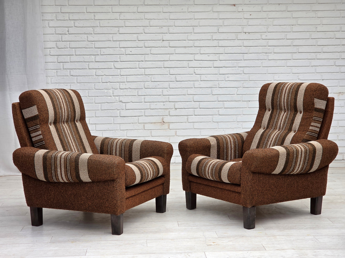 1970s, Danish club chair, original wool upholstery, very good condition.