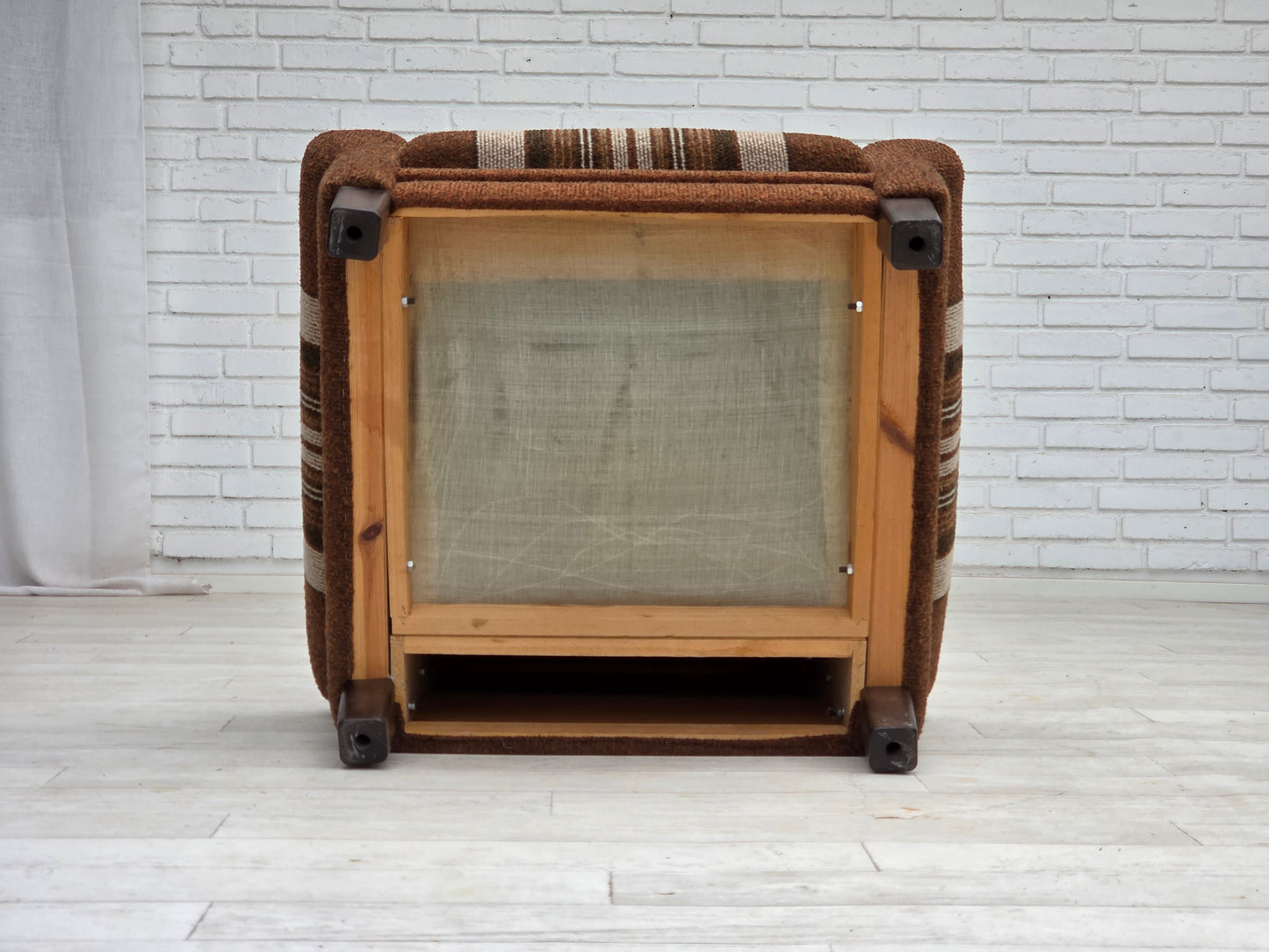 1970s, Danish club chair, original wool upholstery, very good condition.