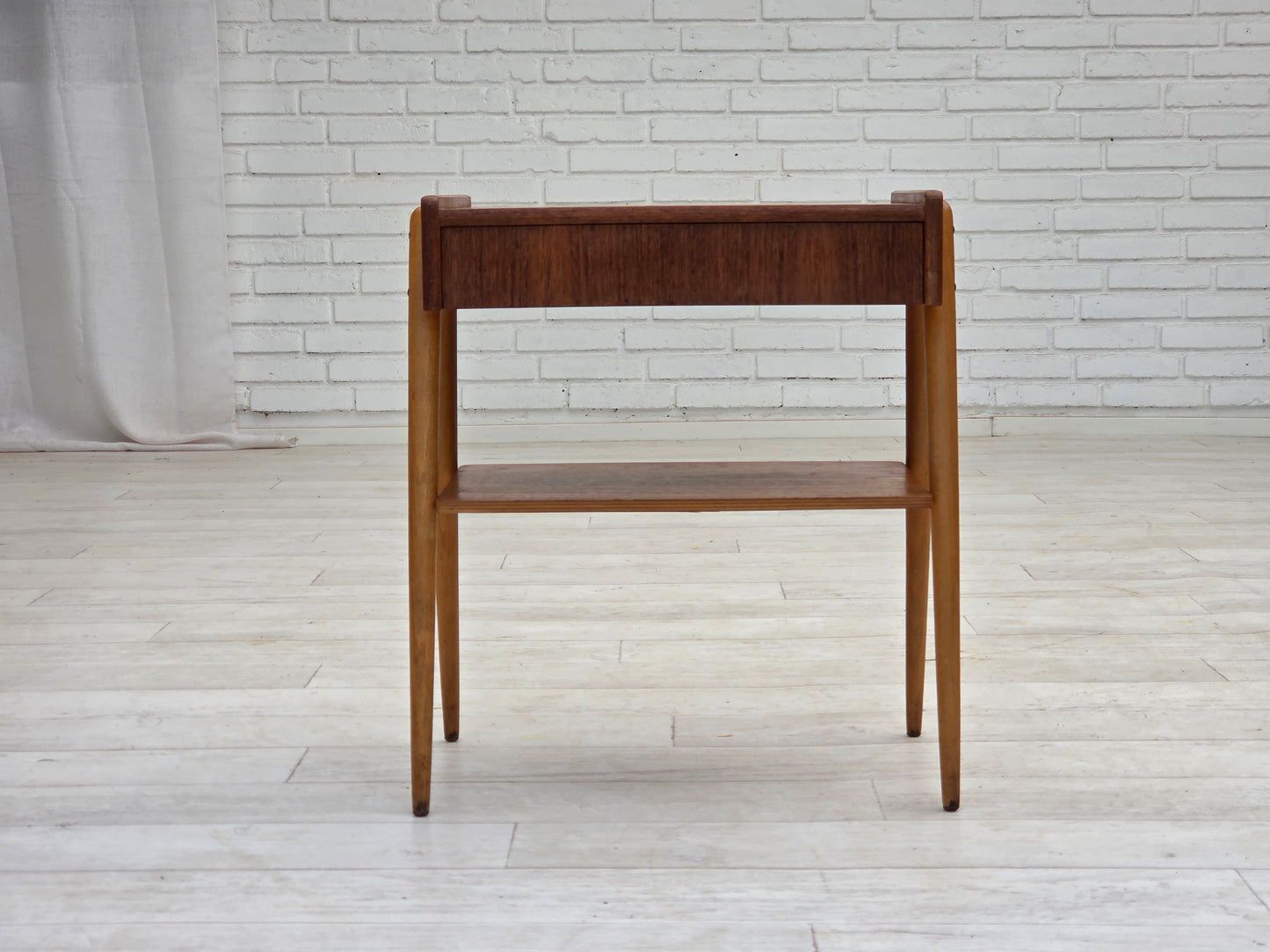 1970s, Swedish side table by AB Carlstrom with drawer, teak wood.