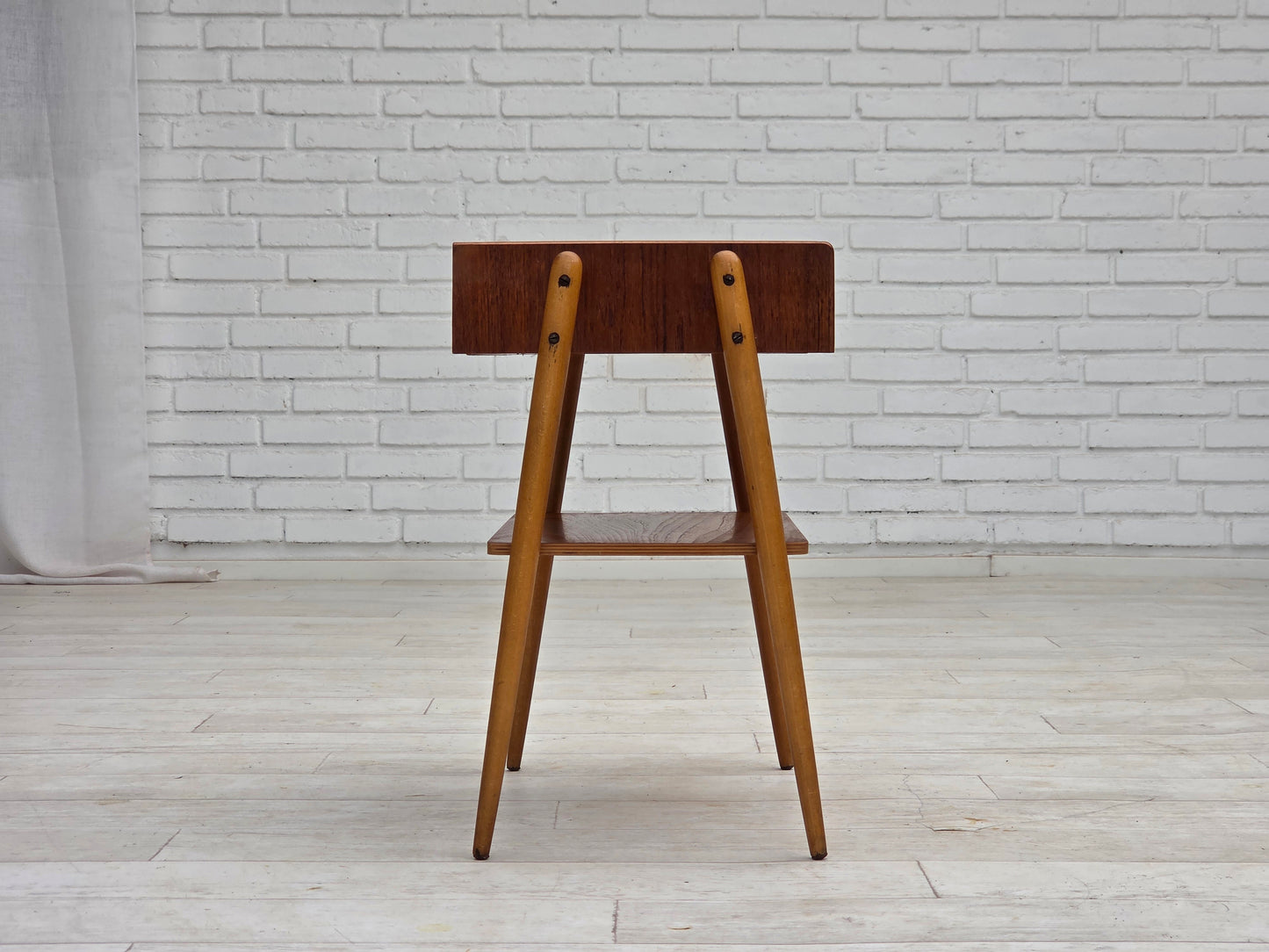 1970s, Swedish side table by AB Carlstrom with drawer, teak wood.