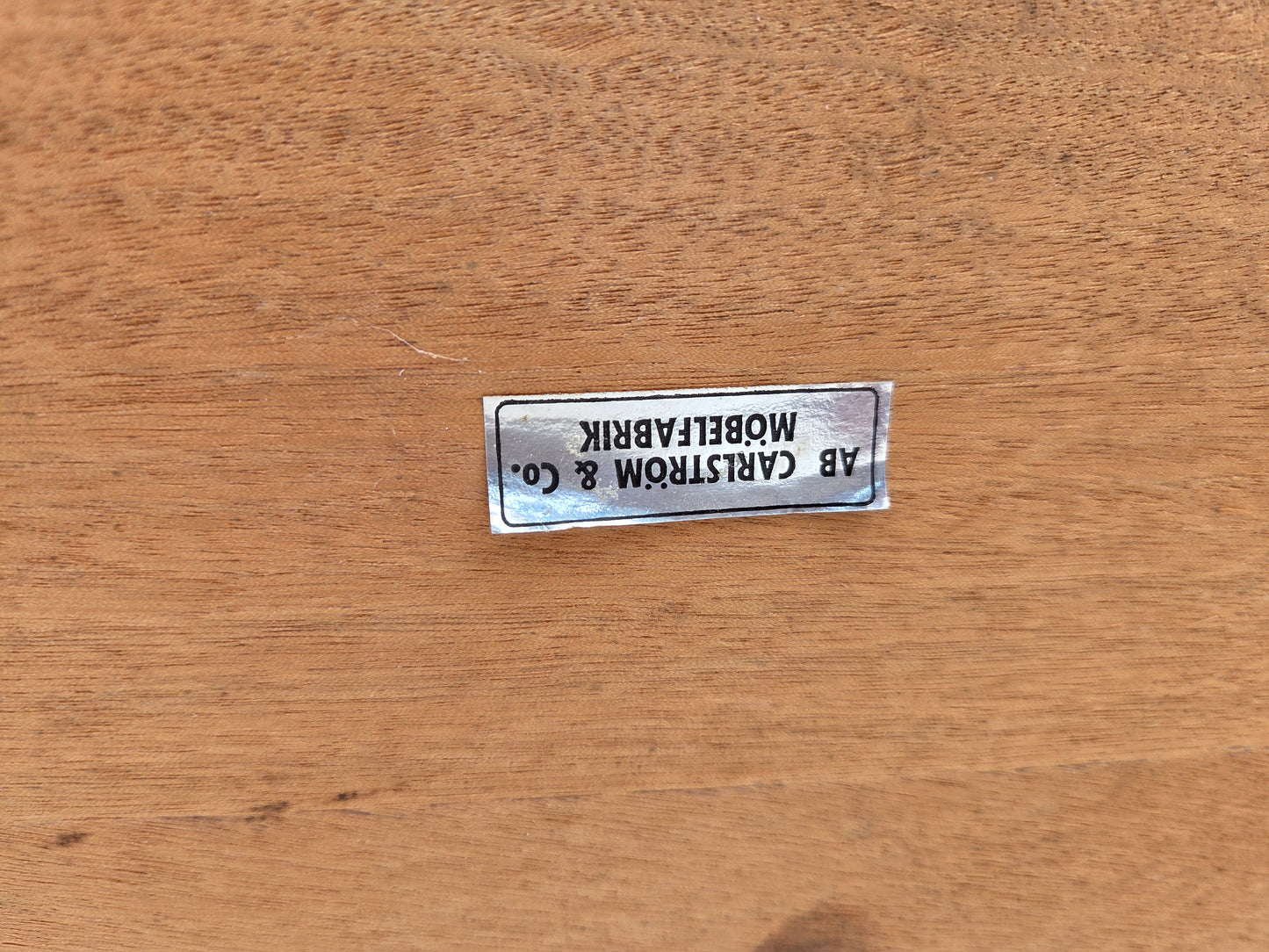 1970s, Swedish side table by AB Carlstrom with drawer, teak wood.