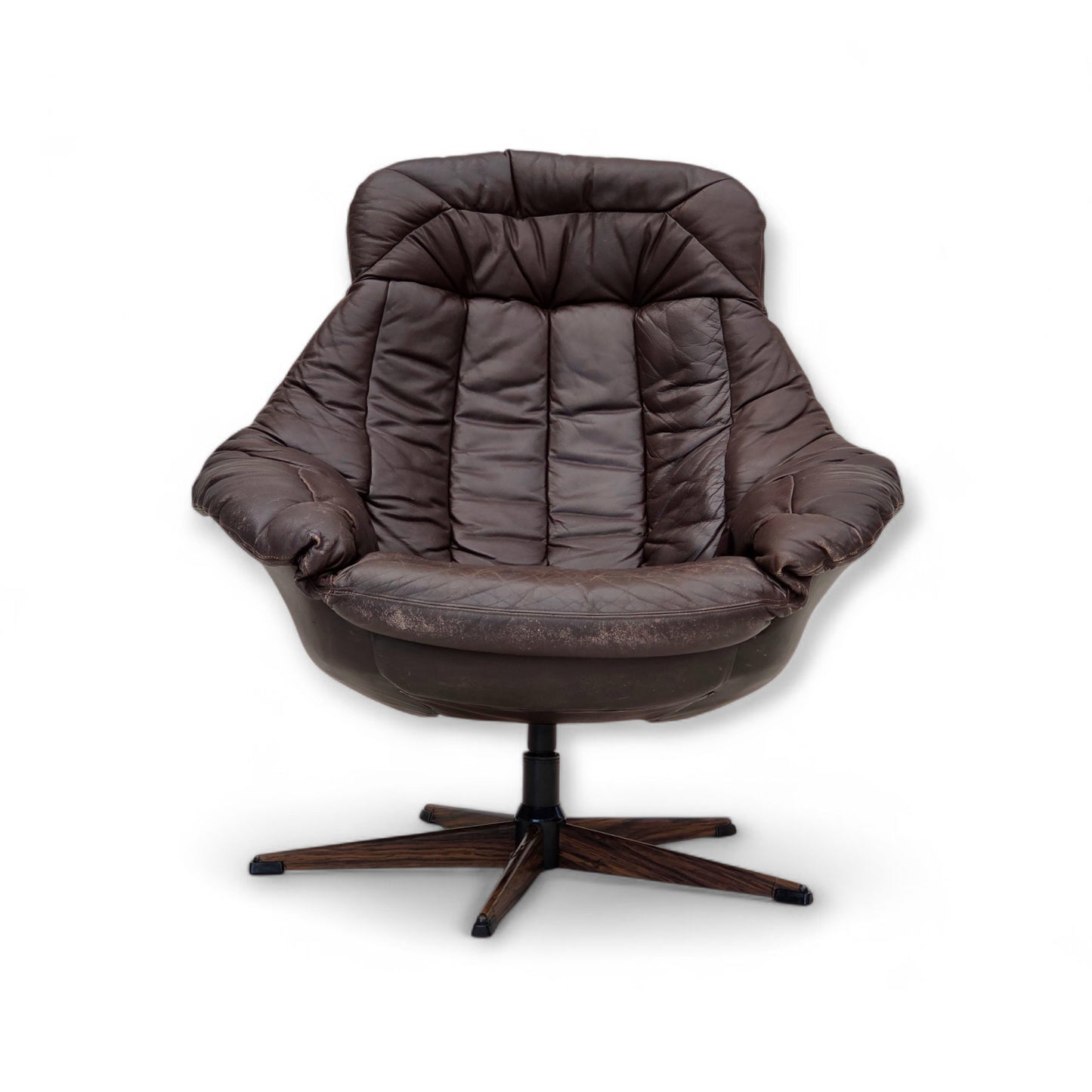 1970s, Danish design by H.W.Klein, swivel chair model "Silhouette" for Bramin Møbler.