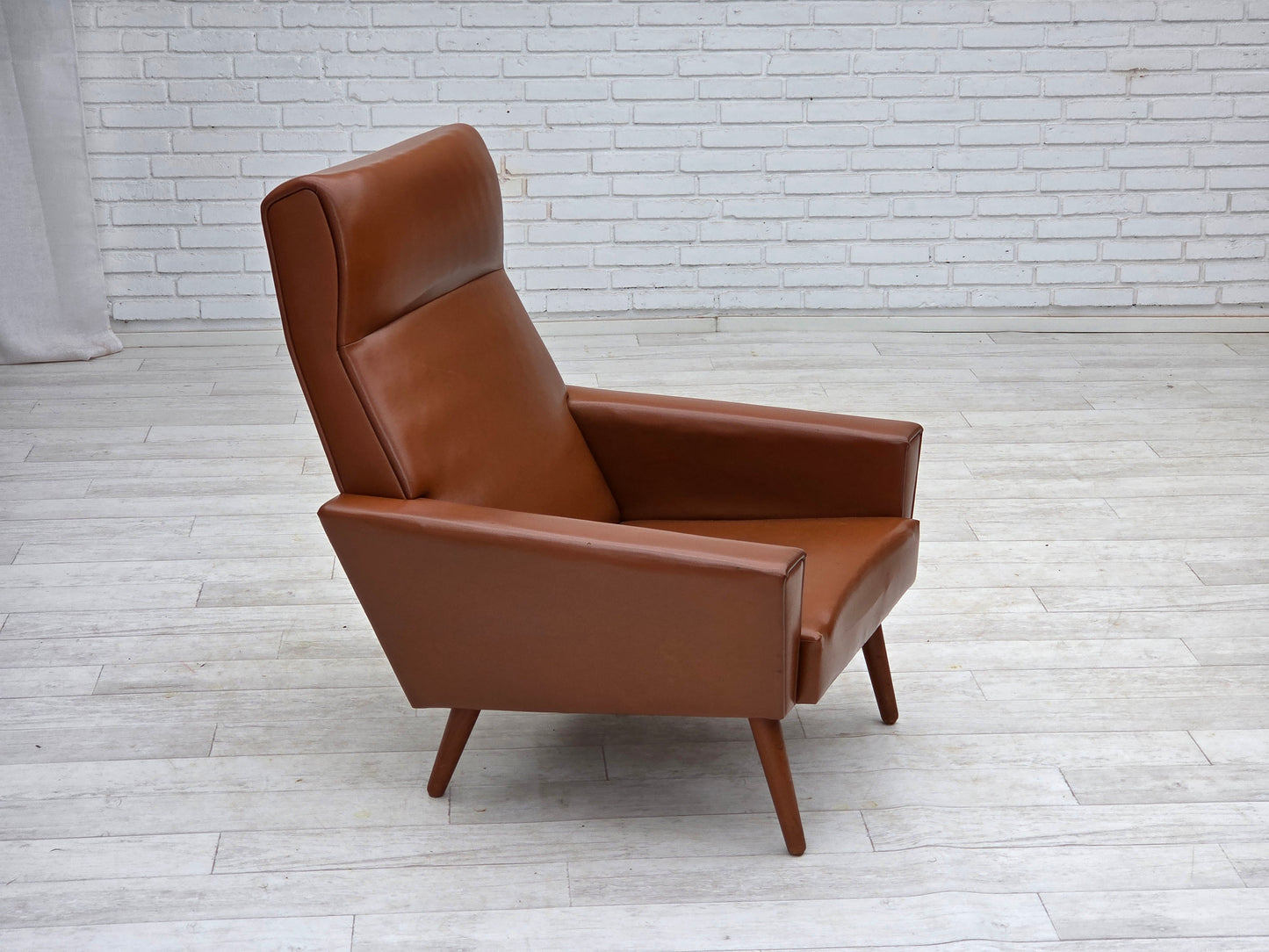 1970s, Danish highback armchair by Vejen Polstermøbelfabrik, original condition.