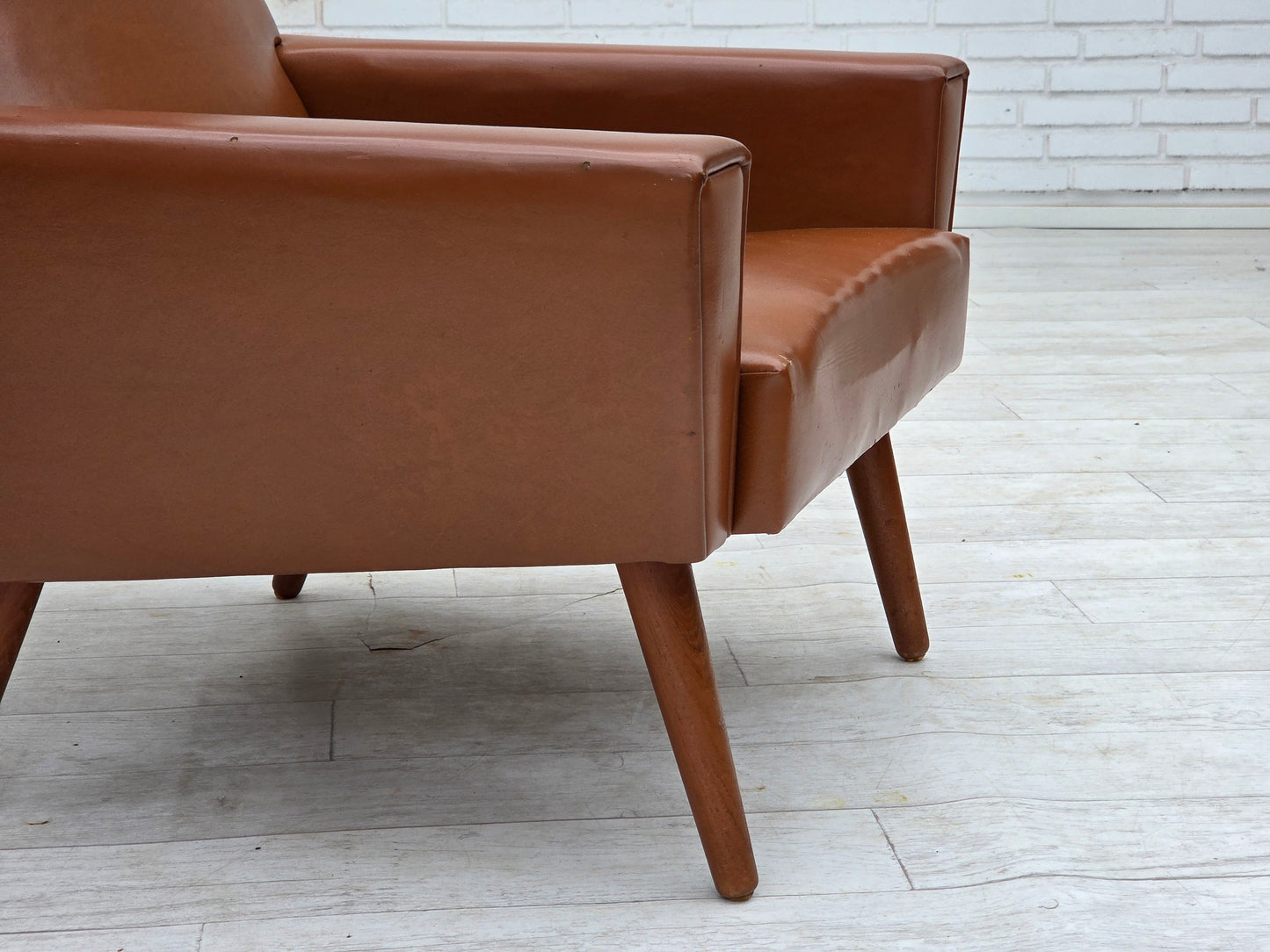1970s, Danish highback armchair by Vejen Polstermøbelfabrik, original condition.