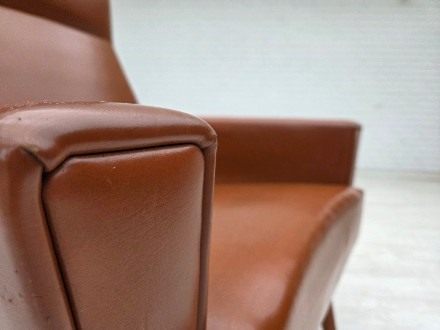 1970s, Danish highback armchair by Vejen Polstermøbelfabrik, original condition.