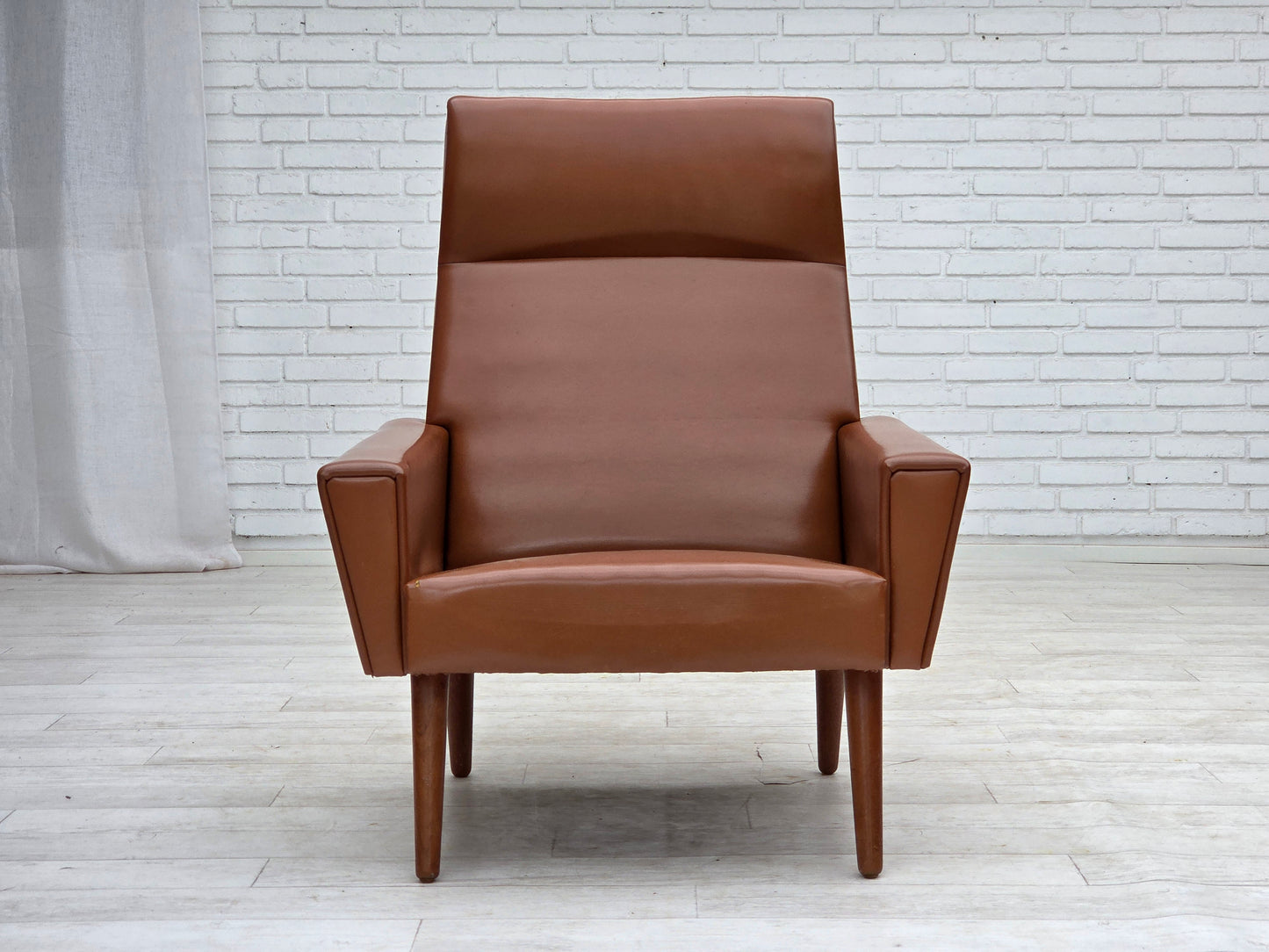 1970s, Danish highback armchair by Vejen Polstermøbelfabrik, original condition.
