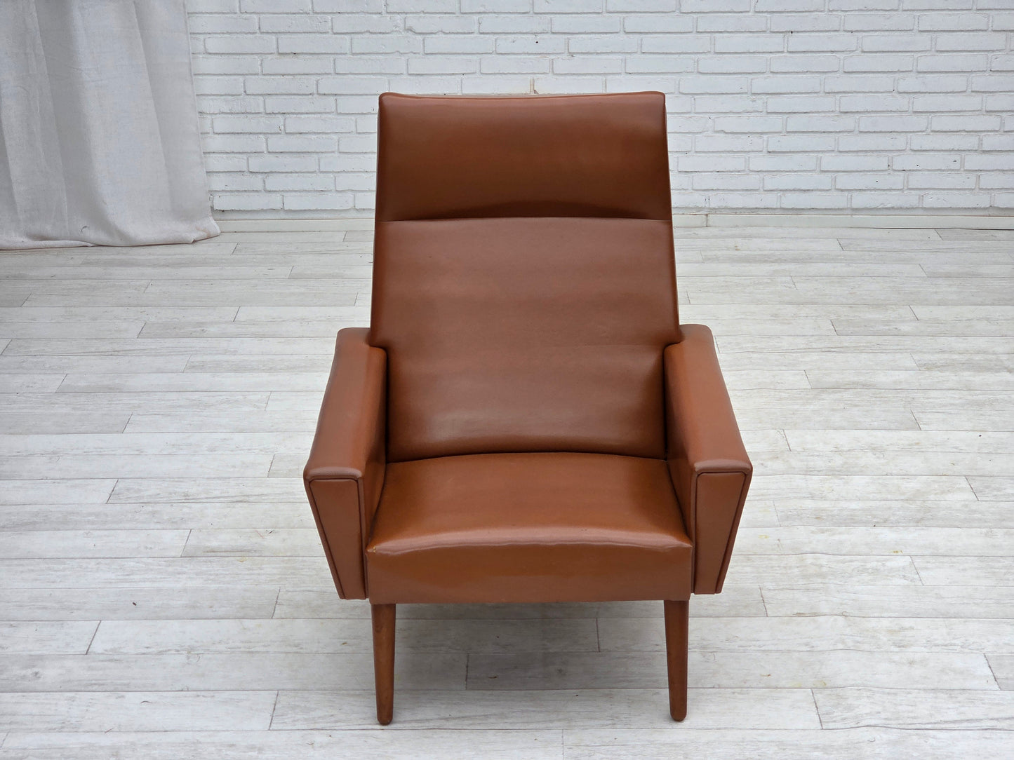 1970s, Danish highback armchair by Vejen Polstermøbelfabrik, original condition.