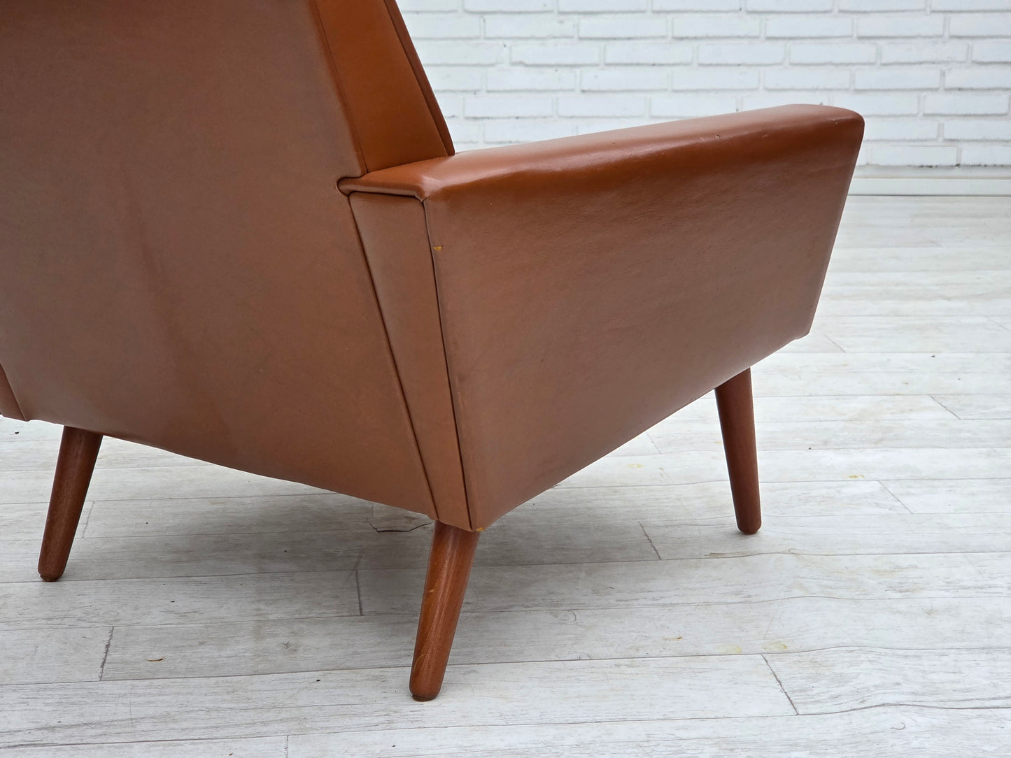 1970s, Danish highback armchair by Vejen Polstermøbelfabrik, original condition.