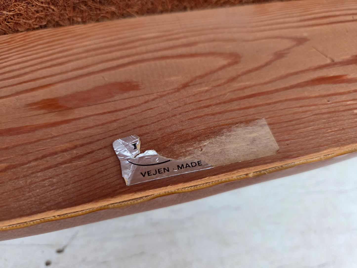 1970s, Danish highback armchair by Vejen Polstermøbelfabrik, original condition.