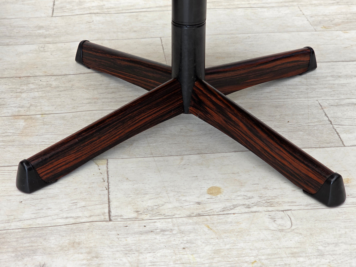 1970s, Swedish design by Gote Möbler, swivel chair with footstool, leather.