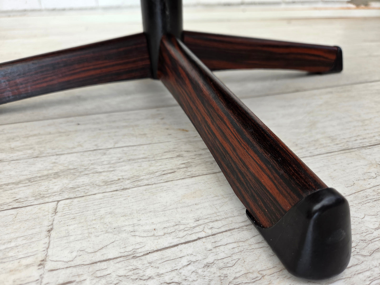 1970s, Swedish design by Gote Möbler, swivel chair with footstool, leather.