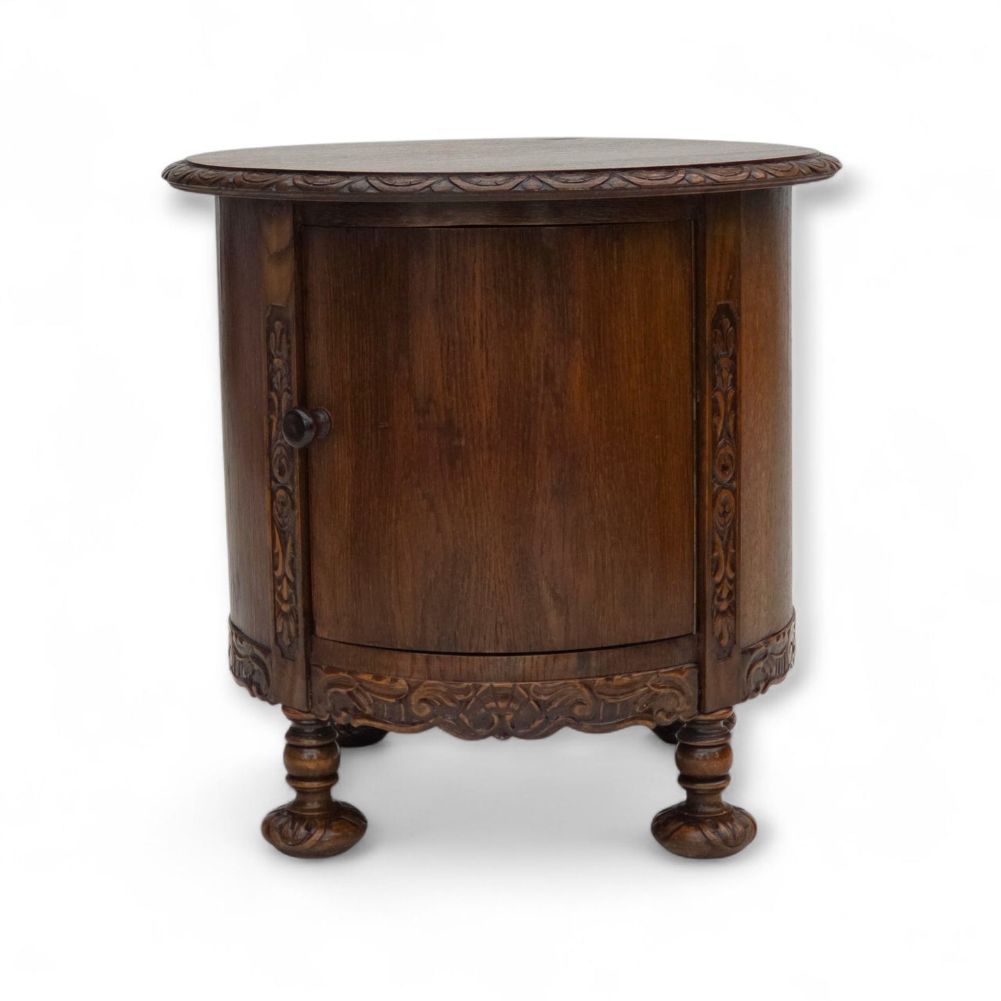 1930s, Scandinavian side cabinet, dark oak wood.