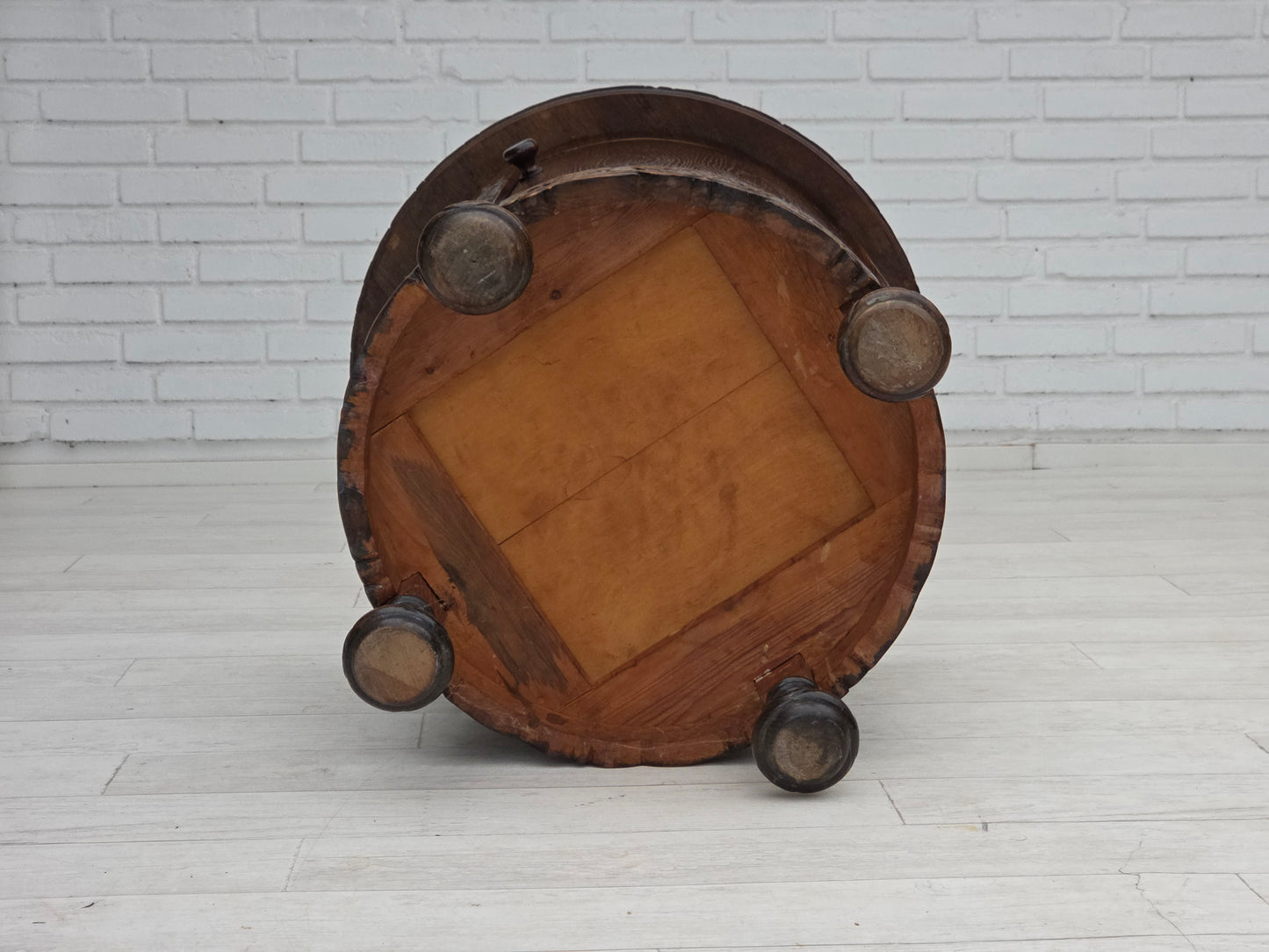 1930s, Scandinavian side cabinet, dark oak wood.