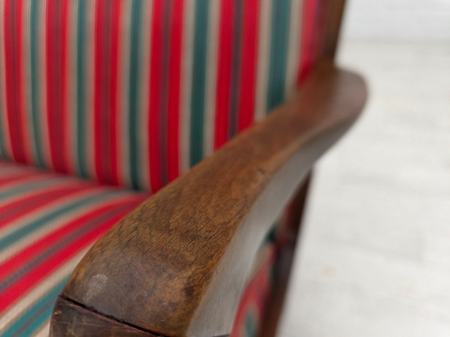 1960s, Danish 2-seater sofa by Fritz Hansen, furniture wool, original condition.