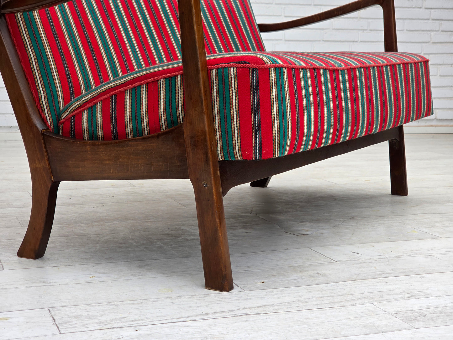 1960s, Danish 2-seater sofa by Fritz Hansen, furniture wool, original condition.