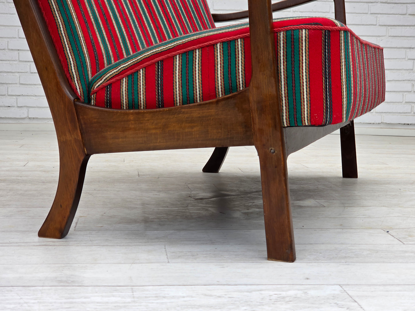 1960s, Danish 2-seater sofa by Fritz Hansen, furniture wool, original condition.