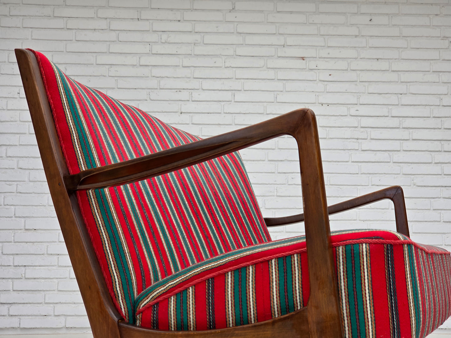 1960s, Danish 2-seater sofa by Fritz Hansen, furniture wool, original condition.