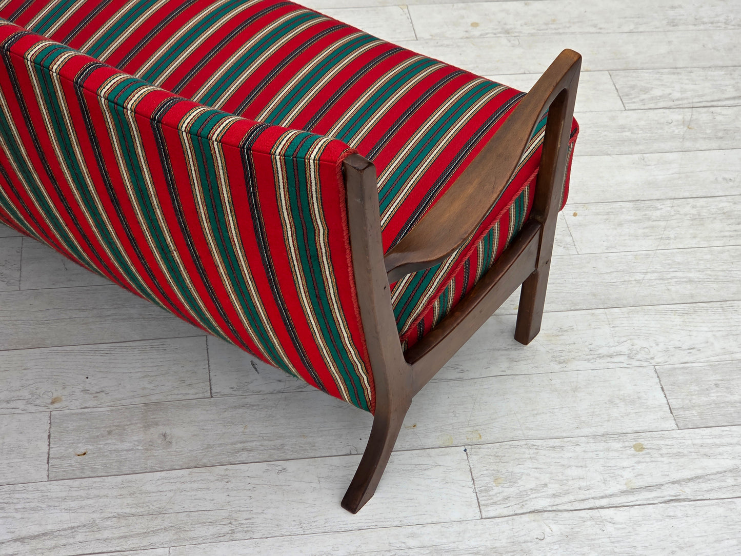 1960s, Danish 2-seater sofa by Fritz Hansen, furniture wool, original condition.