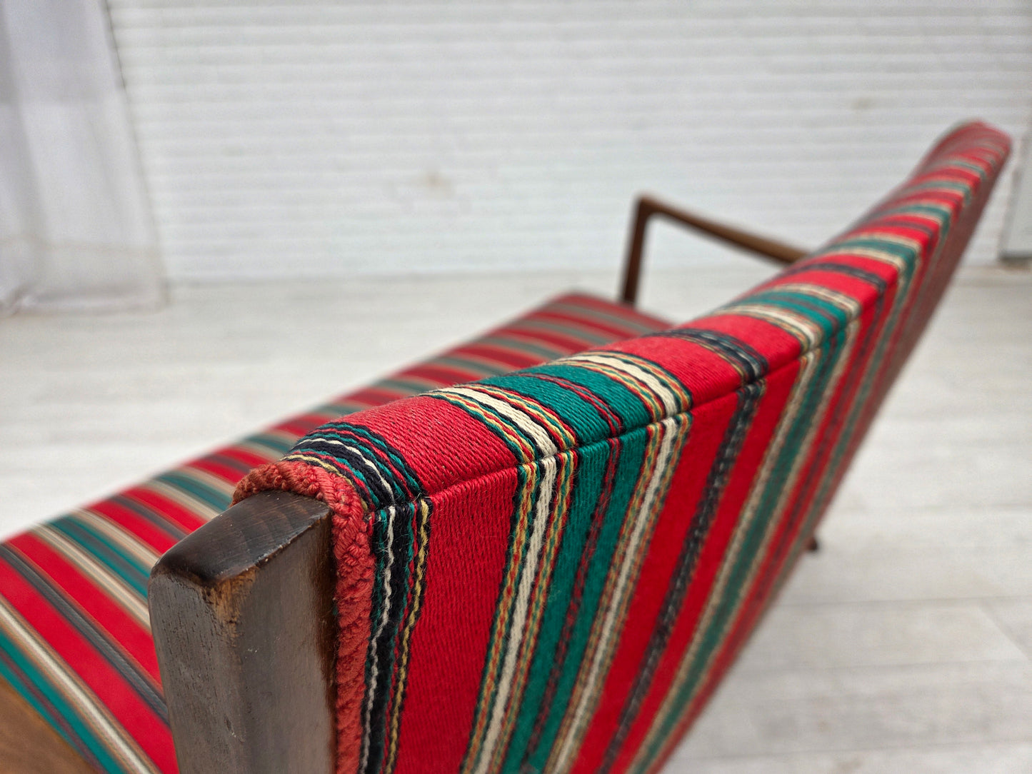 1960s, Danish 2-seater sofa by Fritz Hansen, furniture wool, original condition.